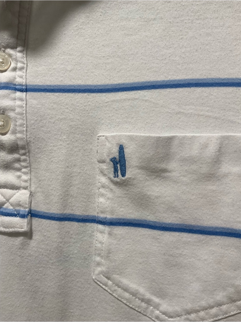 johnnie-O Men’s Hanging Out Polo size medium, Watercolor 30a sleeve - Picture 6 of 9